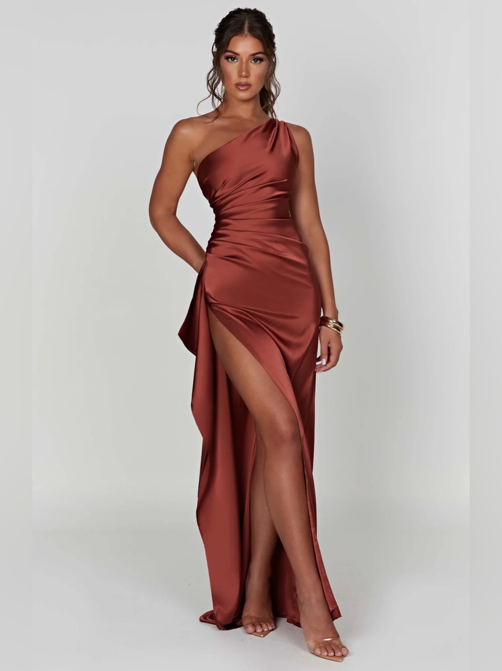 New BabyBoo Women Ariel MAXI DRESS RUST Size XS